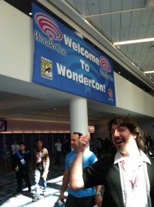 My husband John took me to my first comic book convention - I loved it!