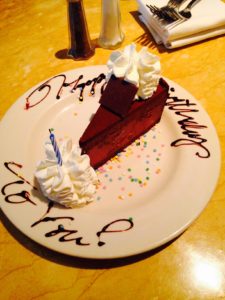 Kitty birthday cheesecake from Jess SoCalRWA conf