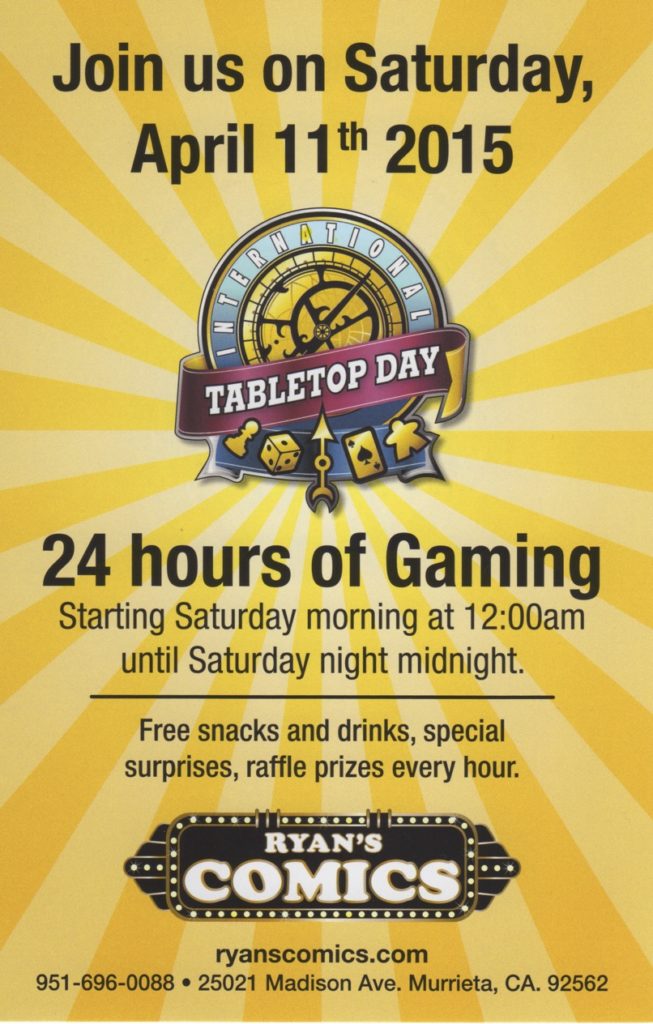 Ryans Comics Game Day