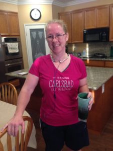 Kitty smiling after a run