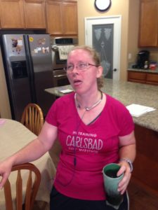 Kitty exhausted after a run