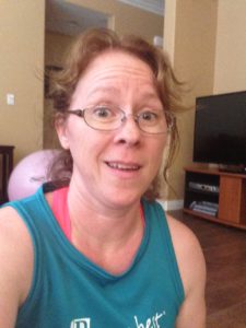 Kitty tired after circuit training